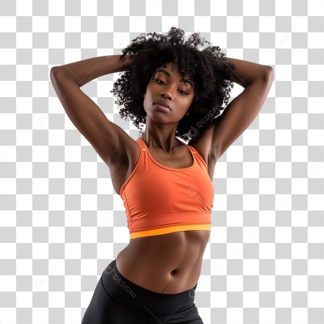 Jovem Mulher Academia Exercícios PNG Transparente