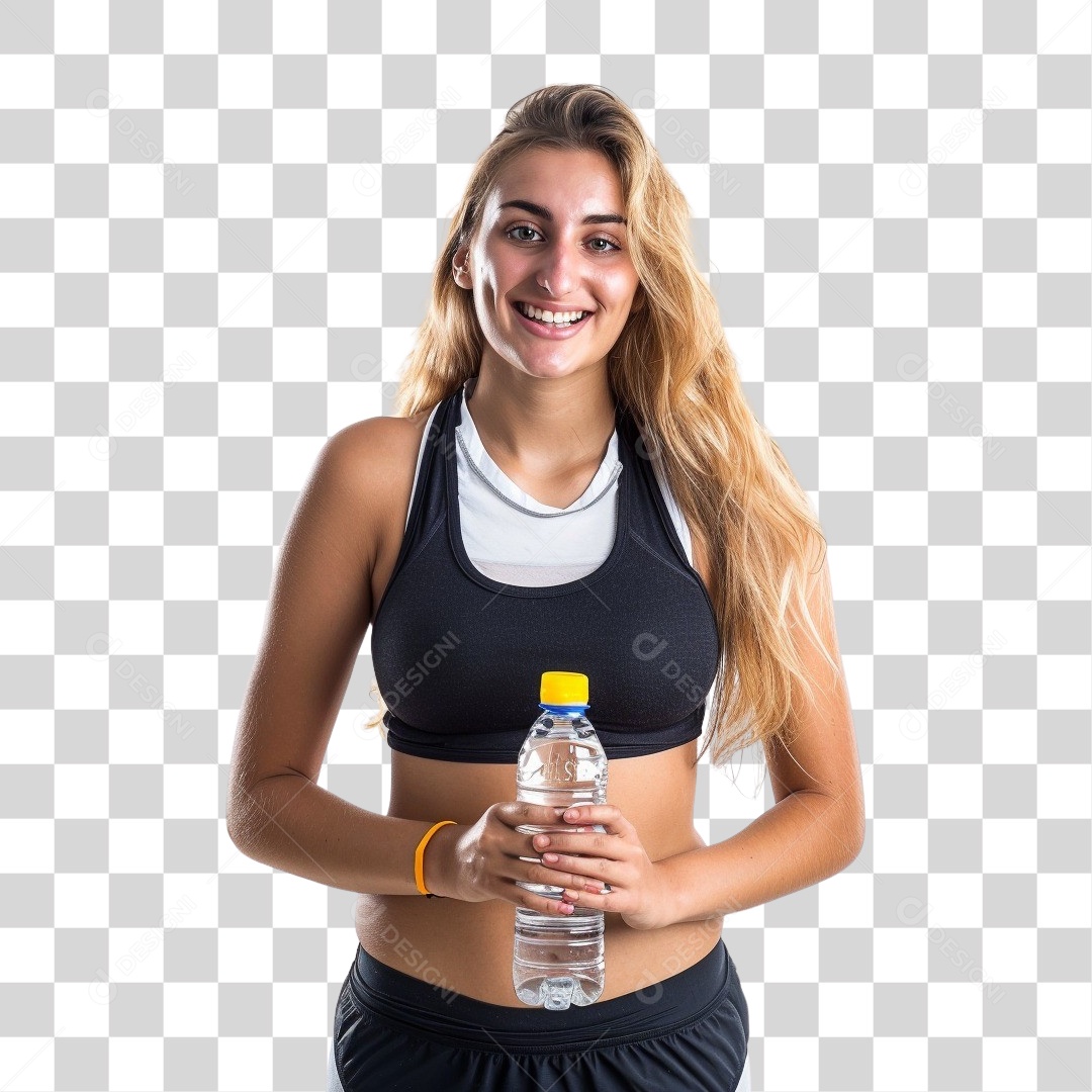 Jovem Mulher Academia Exercícios PNG Transparente