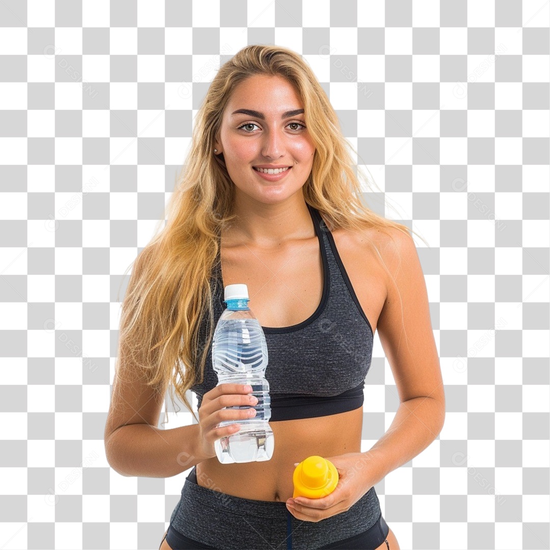 Jovem Mulher Academia Exercícios PNG Transparente