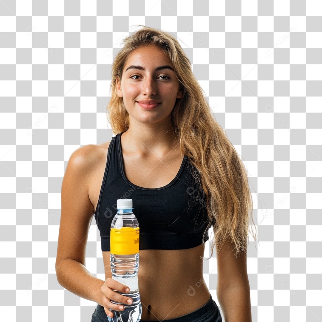 Jovem Mulher Academia Exercícios PNG Transparente