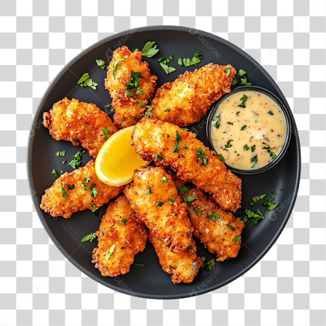 Frango Frito Lanches PNG Transparente