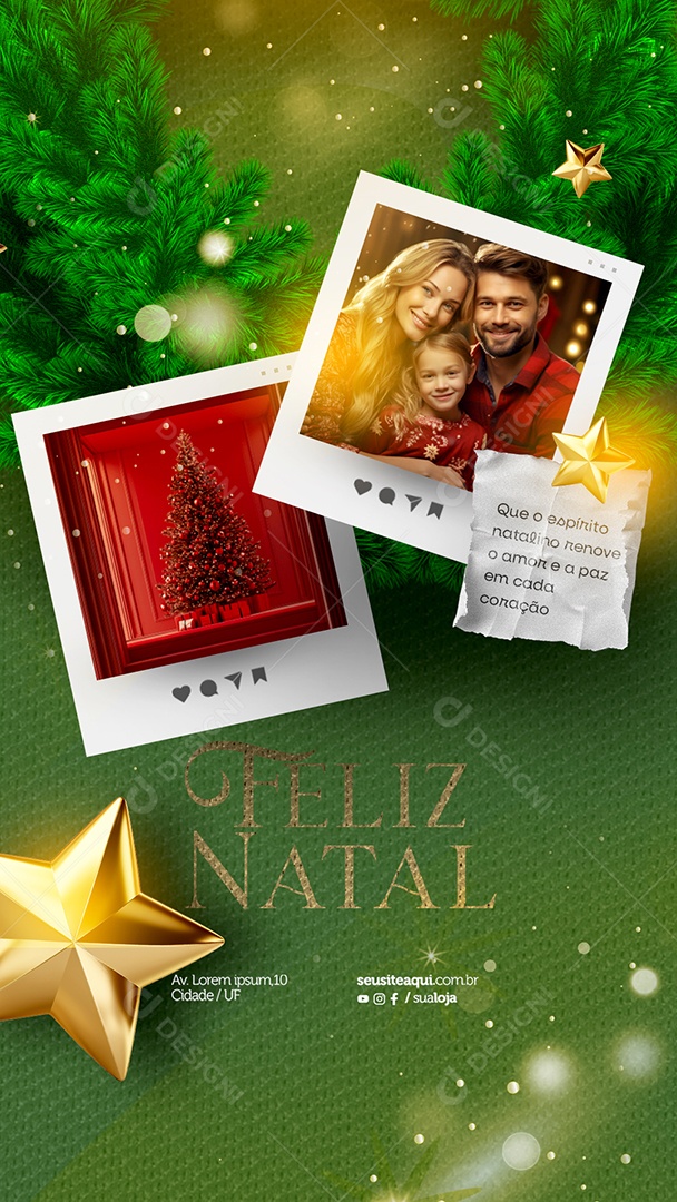 Merry Christmas 25 December Social Media PSD Editable