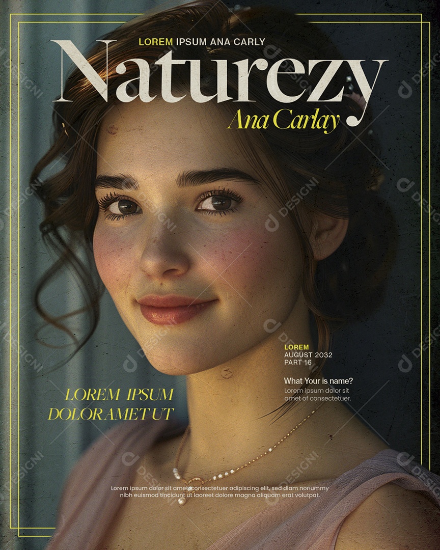 Revista Naturezy Ana Carlay Social Media PSD Editável