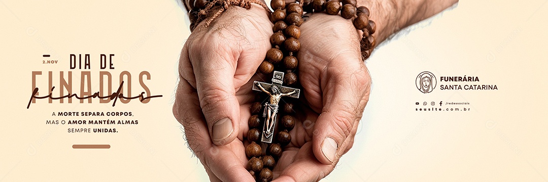 Carrossel Dia de Finados 02 de Novembro Social Media PSD Editável