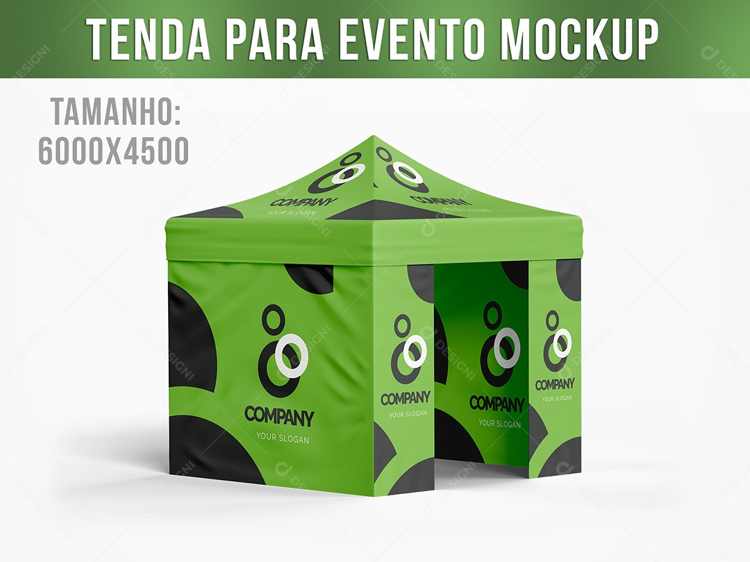 Tenda para Evento Mockup PSD Editável