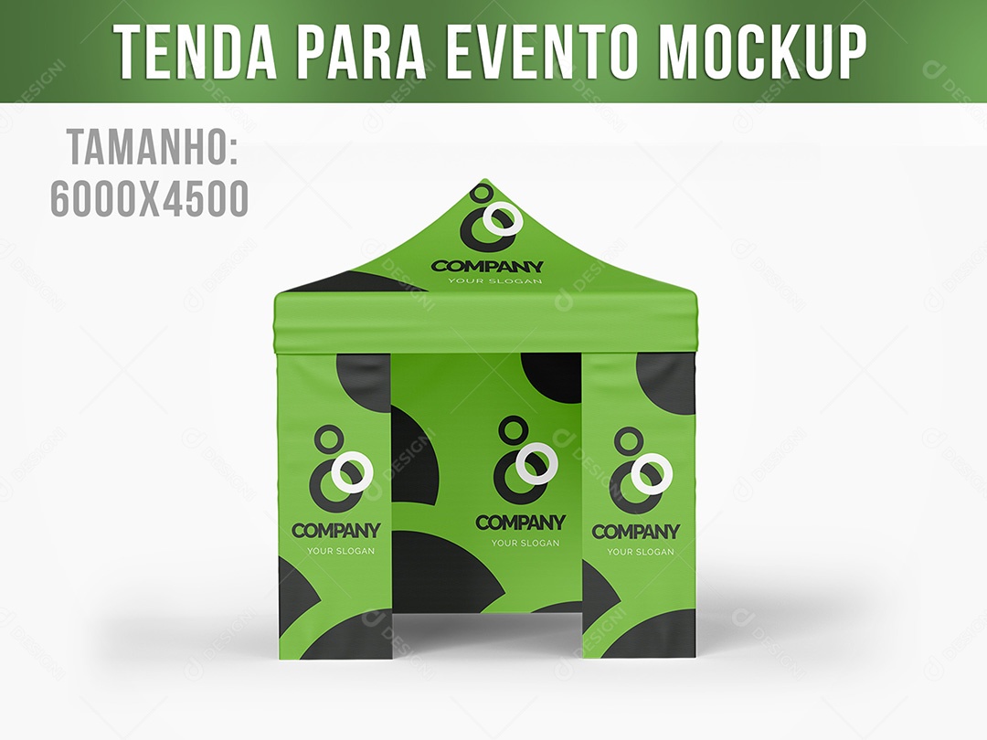 Tenda para Evento Mockup PSD Editável