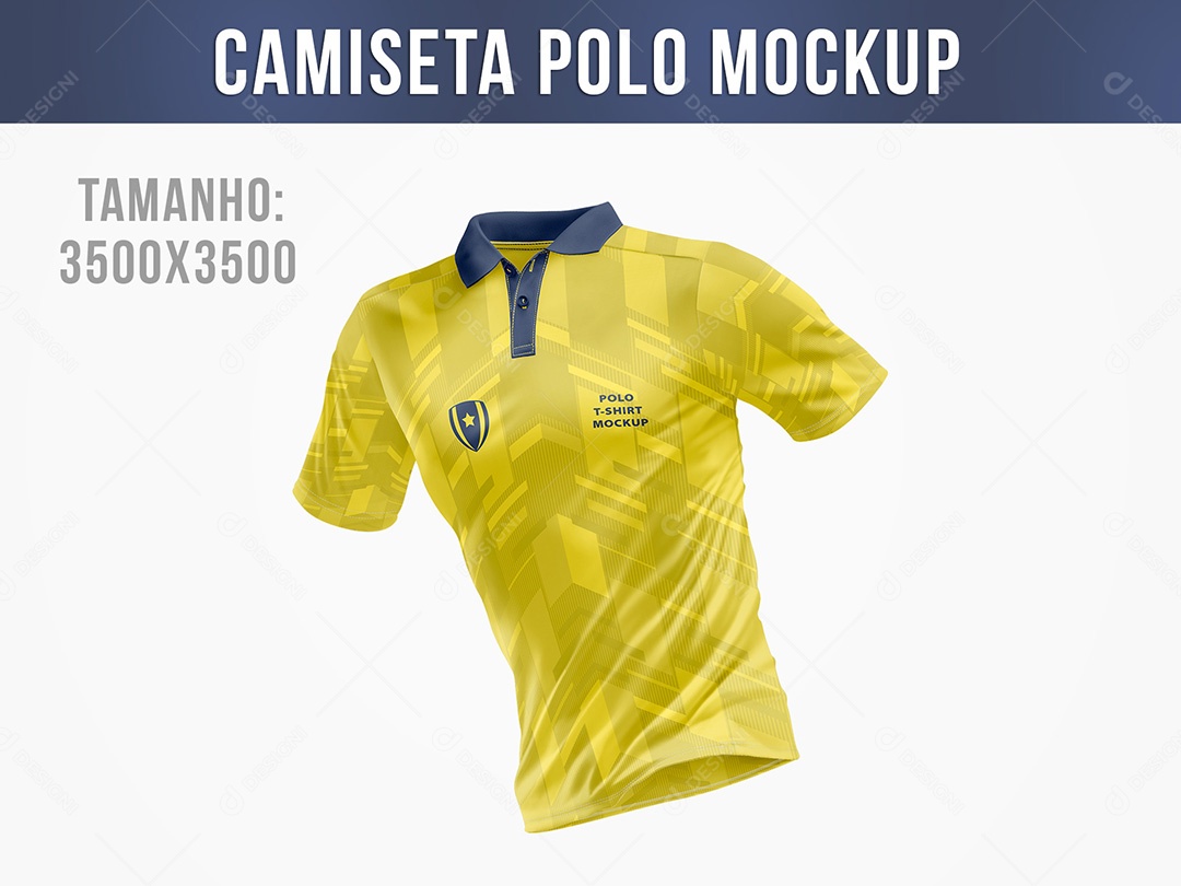 Camiseta Polo Mockup PSD Editável