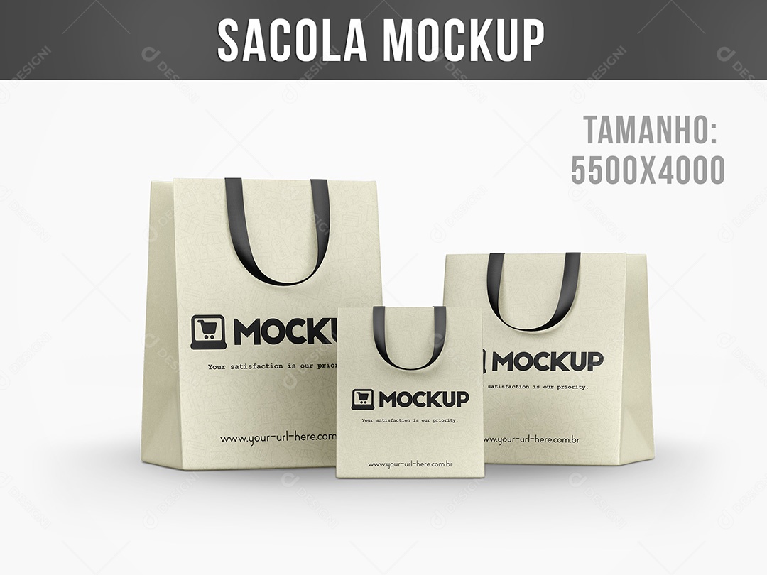 Sacola Mockup PSD Editável