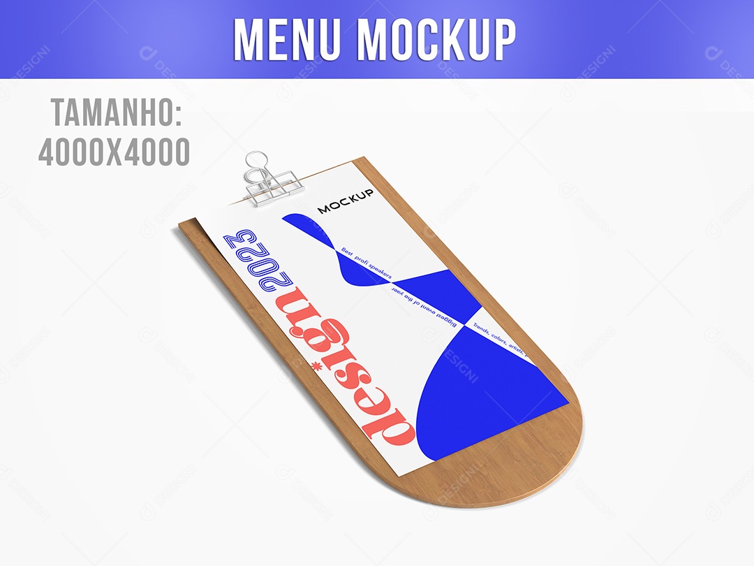 Menu Mockup PSD Editável