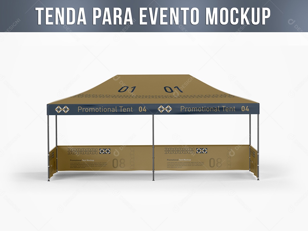 Tenda para Evento Mockup PSD Editável