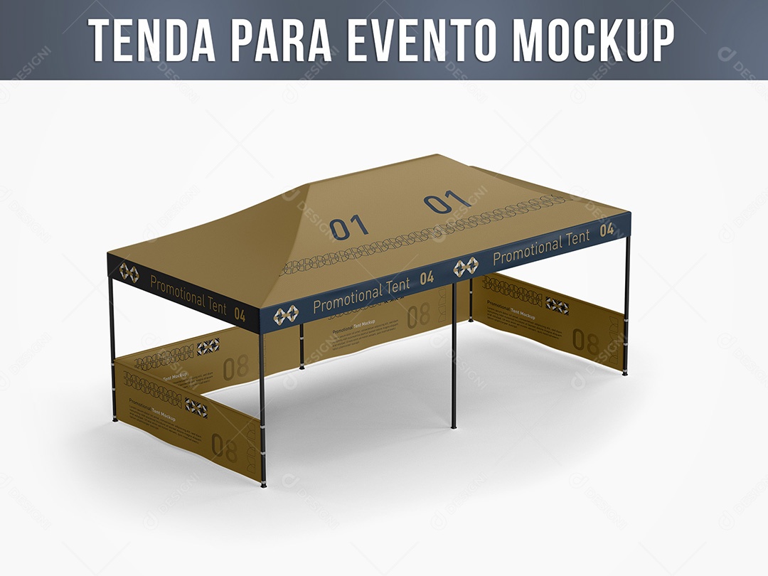 Tenda para Evento Mockup PSD Editável