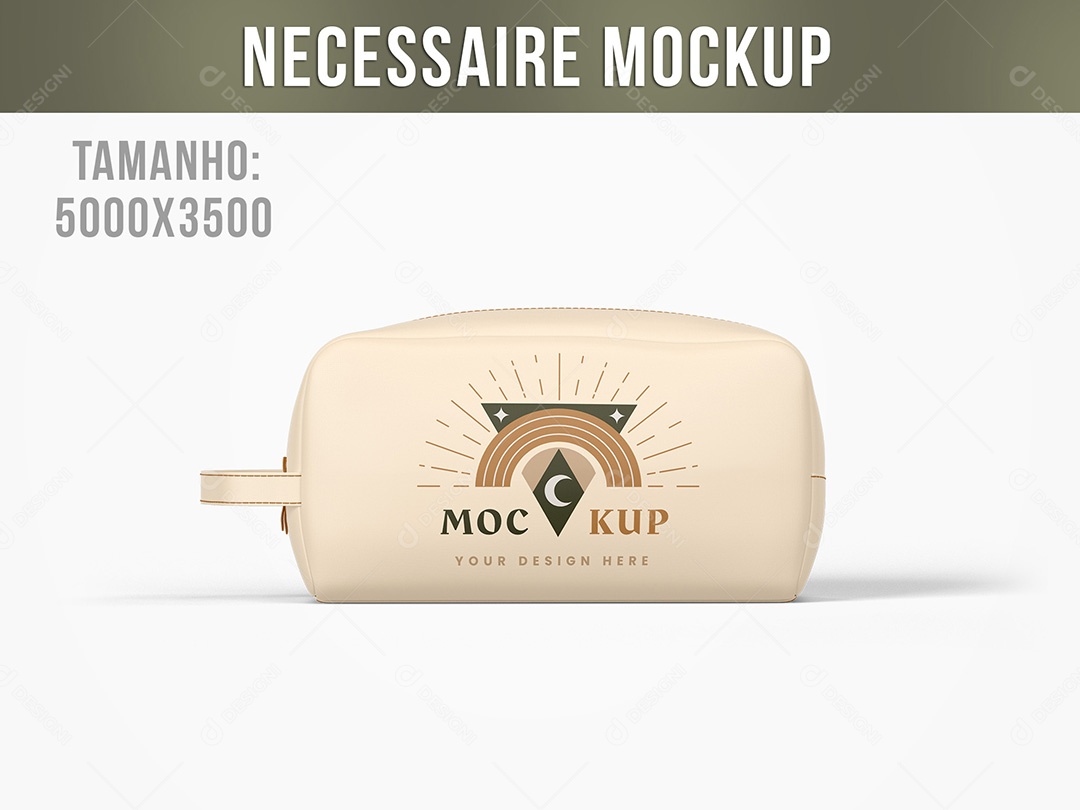 Necessaire Mockup PSD Editável