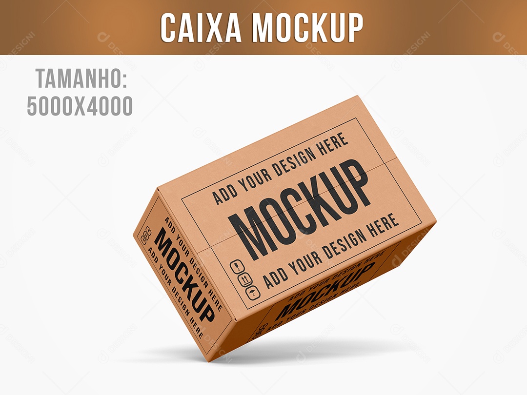 Caixa Mockup PSD Editável
