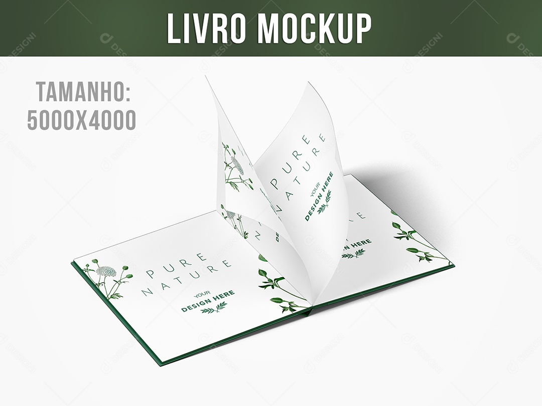 Livro Mockup PSD Editável