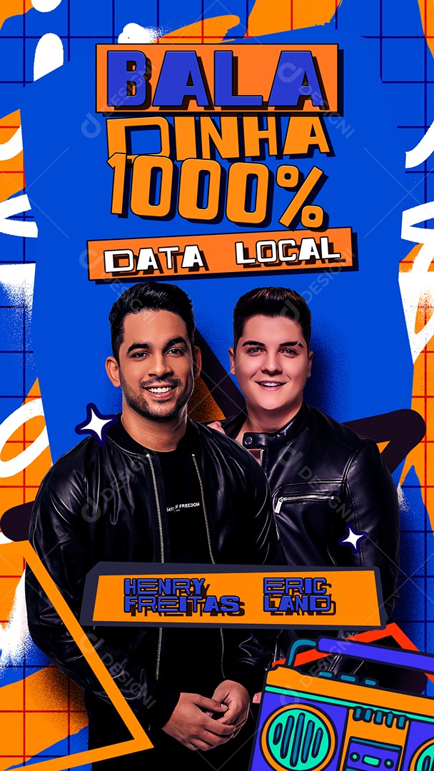 Story Flyer Agenda De Shows Social Media PSD Editável