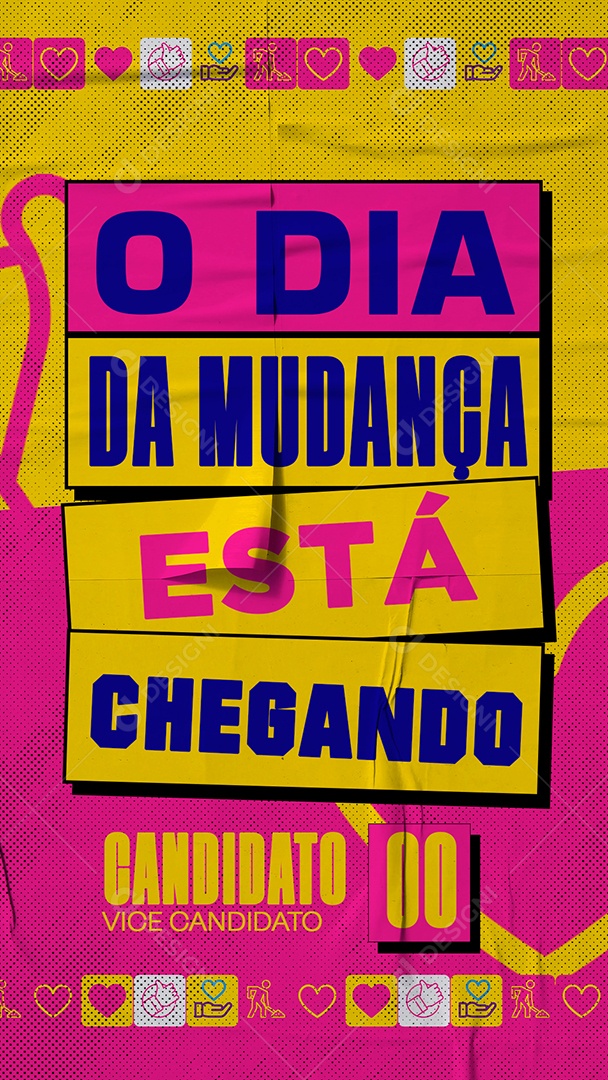 Story O Dia Da Mudança Está Chegando Social Media PSD Editável