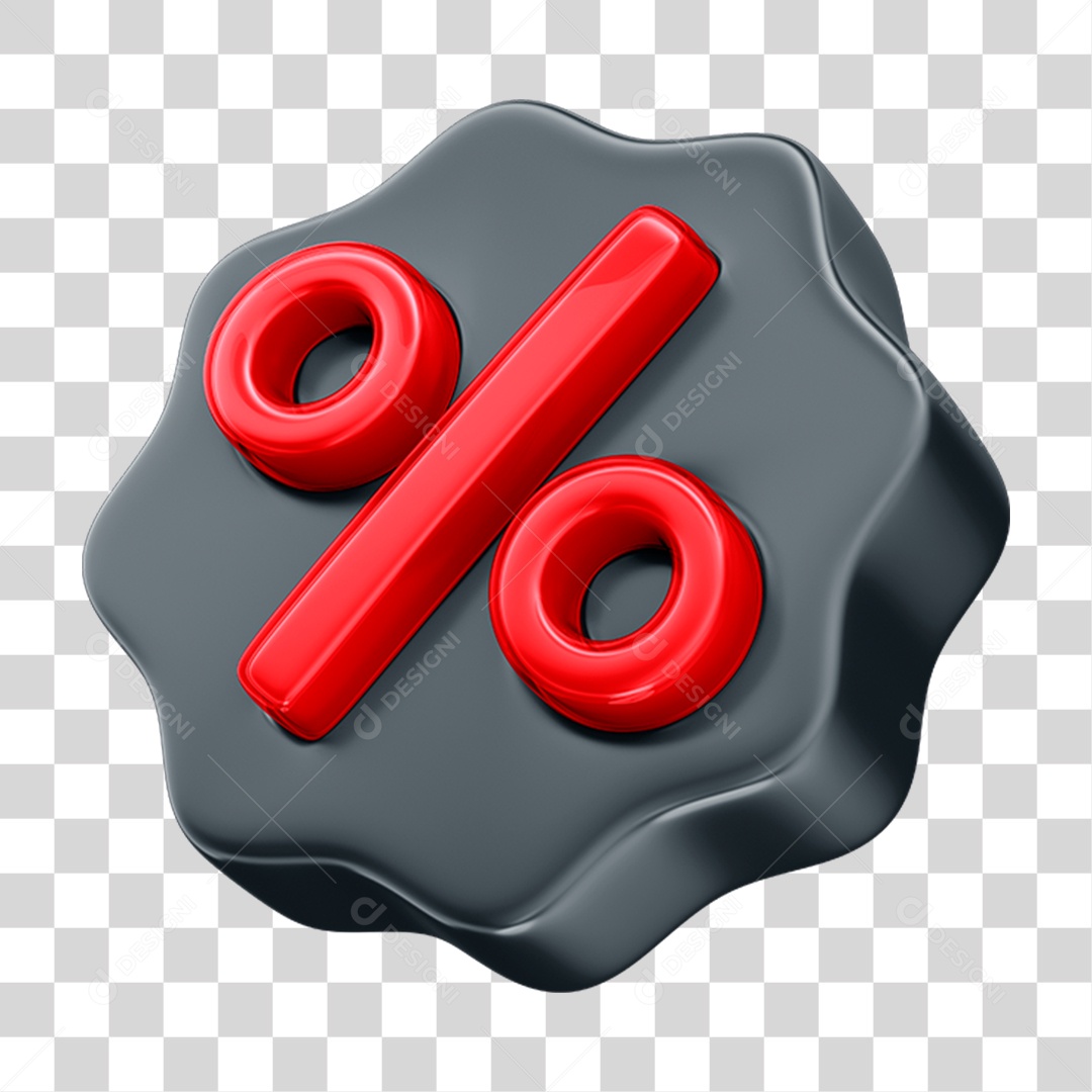 Balão Preto 3D Com Porcentagem Vermelha Para Oferta De Black Friday PNG Transparente