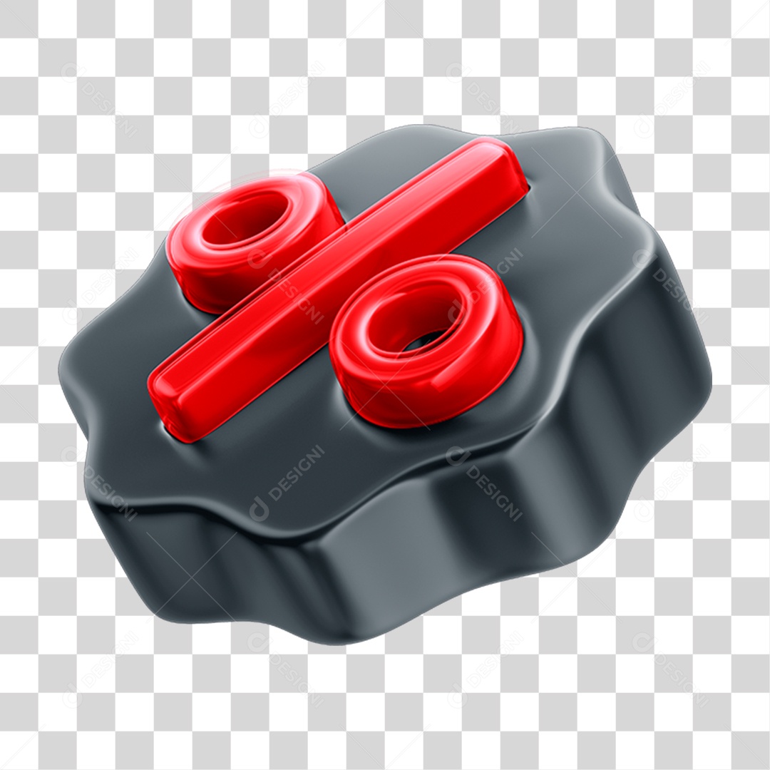 Balão Preto 3D Com Porcentagem Vermelha Para Oferta De Black Friday PNG Transparente