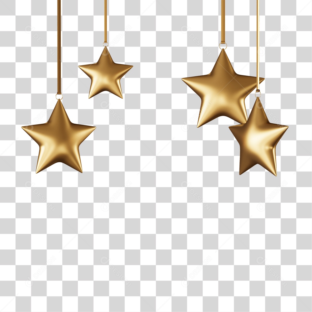 Decoração Estrelas Enfeites PNG Transparente