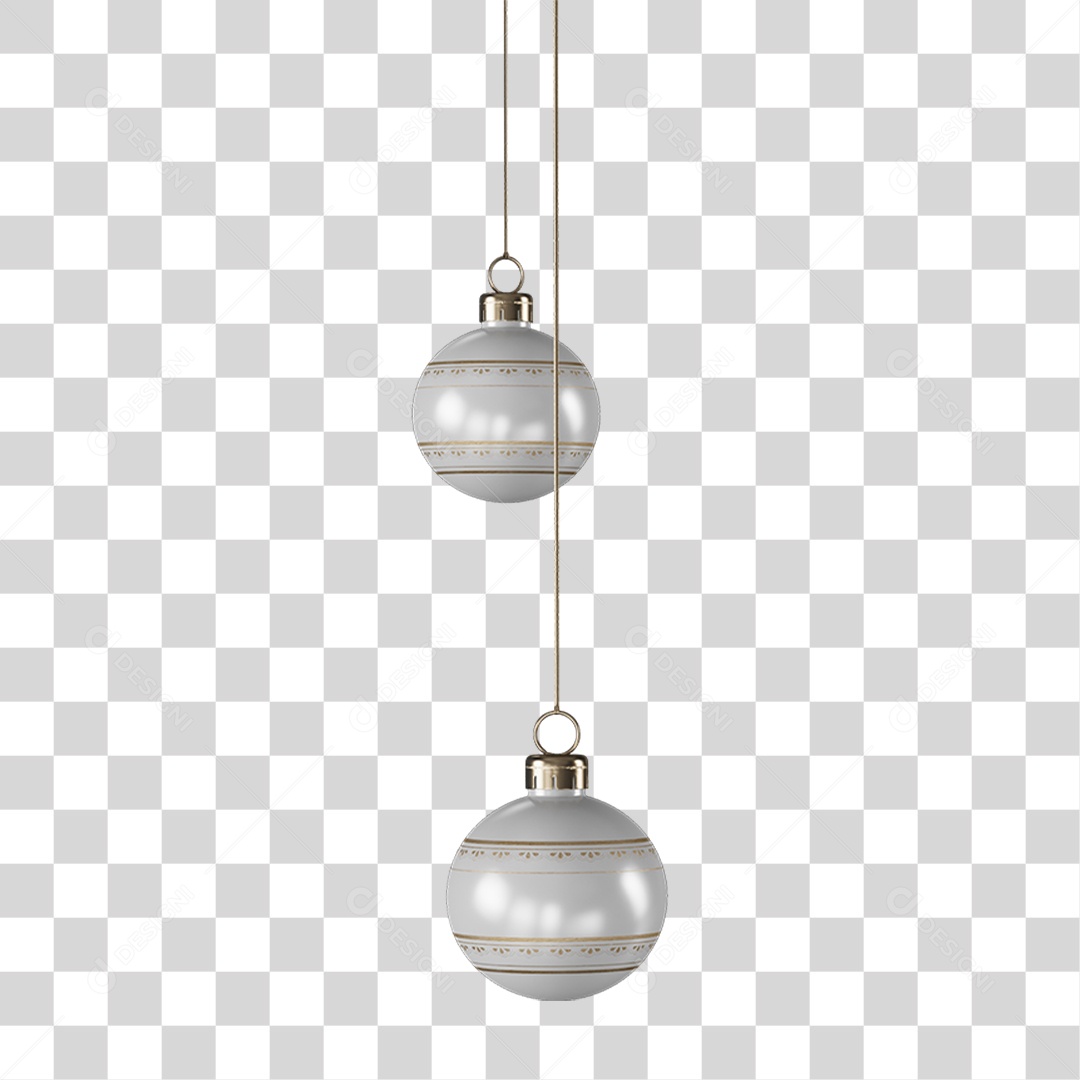 Decoração Bolas Enfeites PNG Transparente