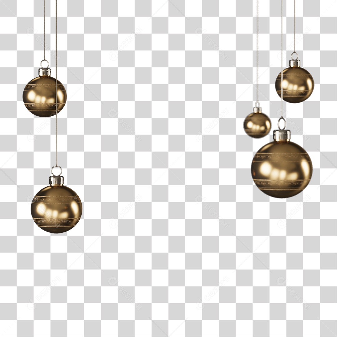 Decoração Bolas Enfeites PNG Transparente