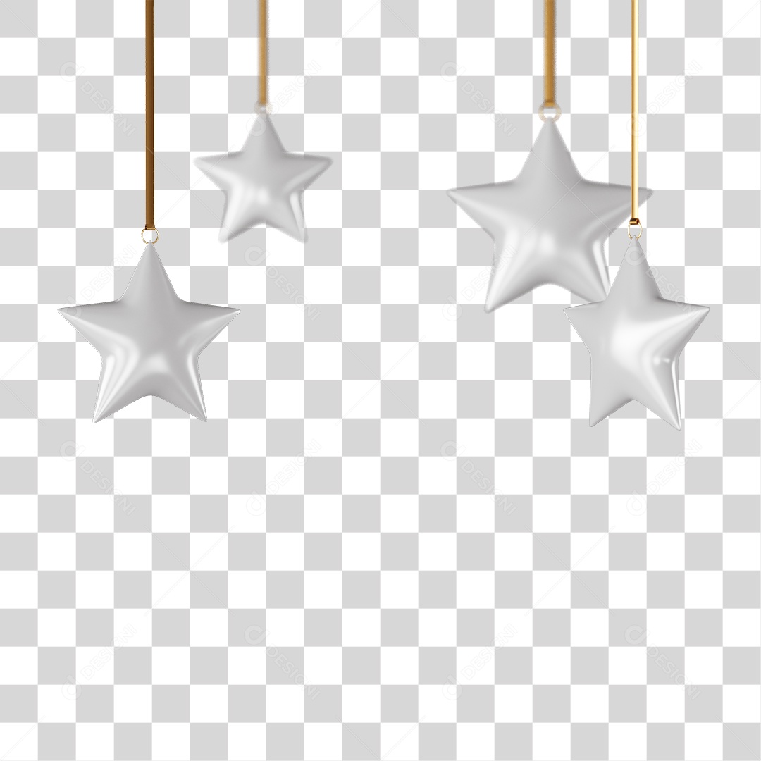 Decoração Estrelas Enfeites PNG Transparente