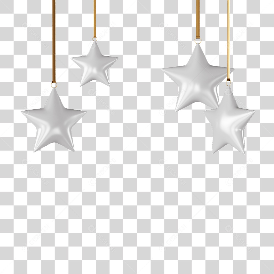 Decoração Estrelas Enfeites PNG Transparente