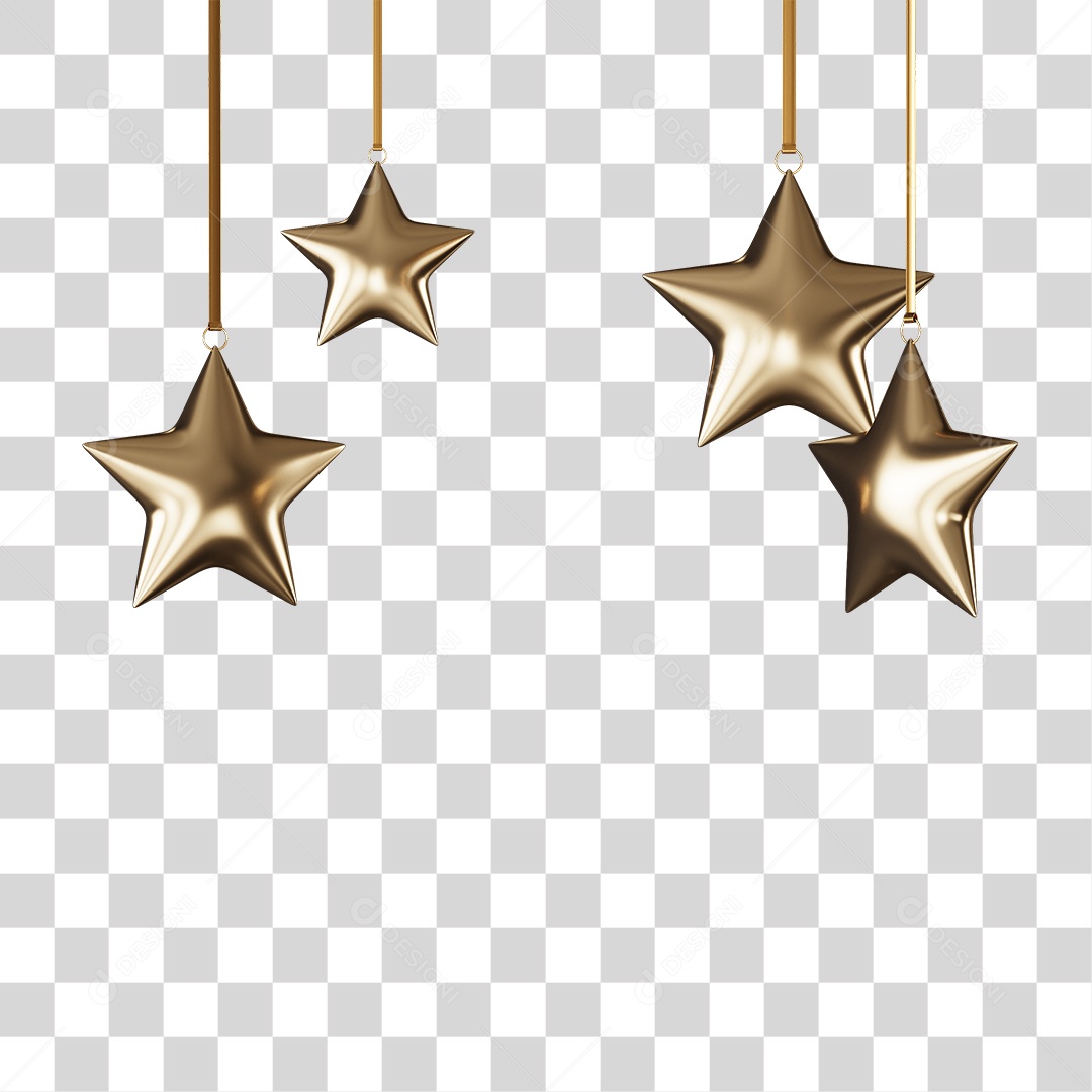 Decoração Estrelas Enfeites PNG Transparente
