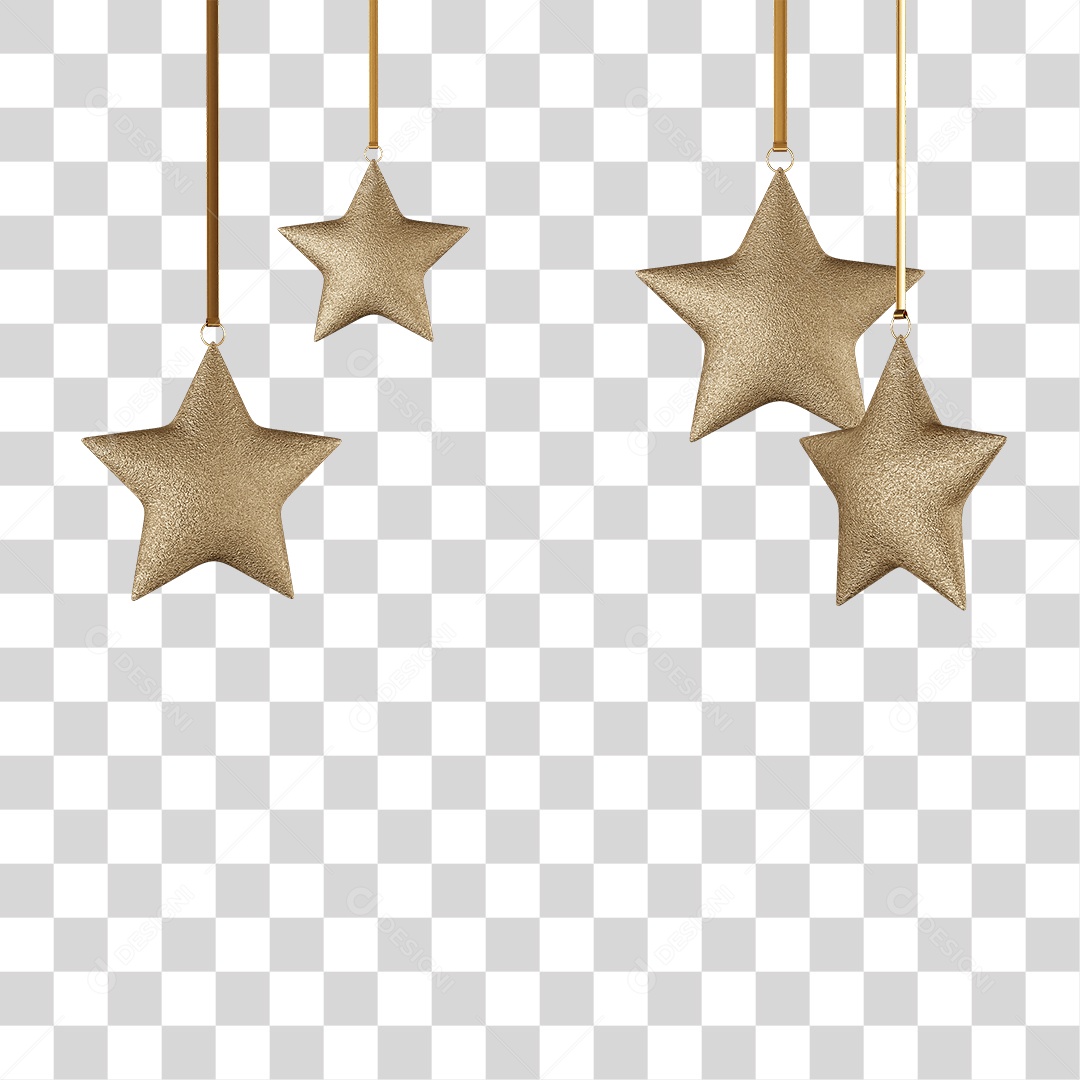 Decoração Estrelas Enfeites PNG Transparente