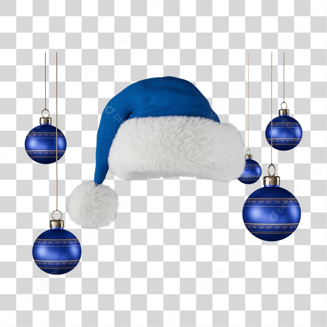 Gorro com Decoração de Natal PNG Transparente