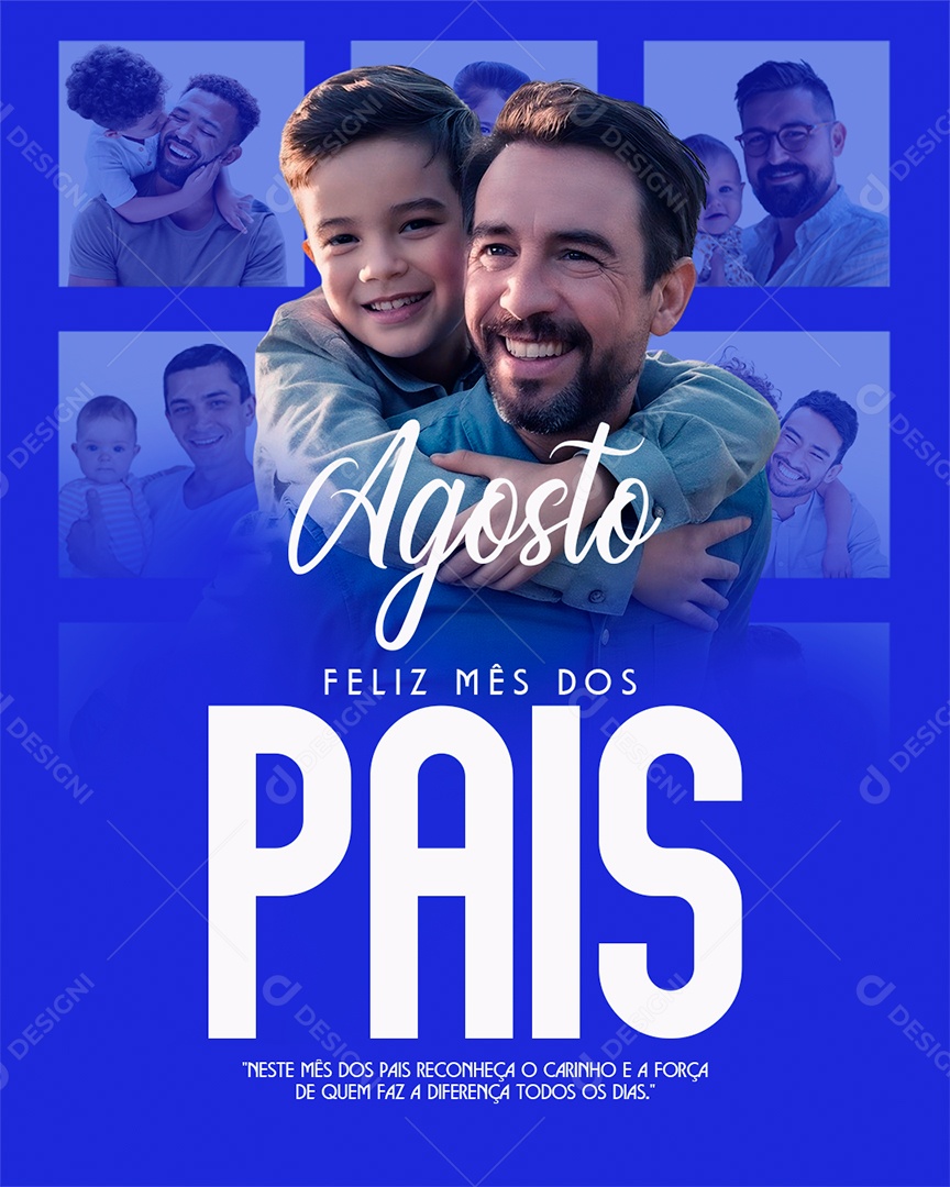 Dia Dos Pais 11 de Agosto Social Media PSD Editável