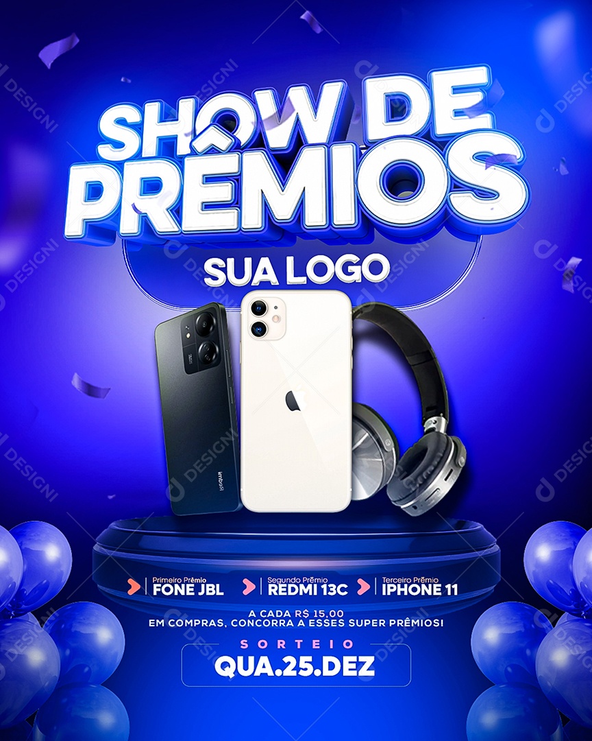 Show de Prêmios Socisl Media PSD Editável