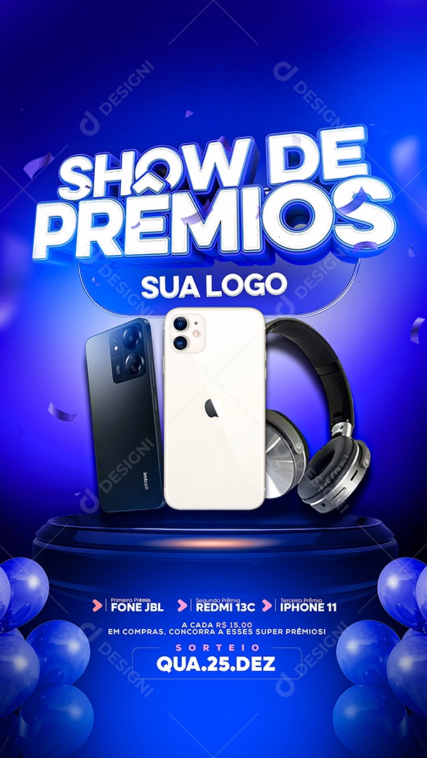 Story Show de Prêmios Social Media PSD Editável