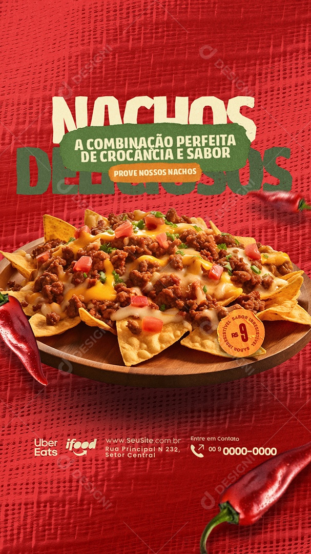 Story Nachos a Combinação Perfeita Social Media PSD Editável