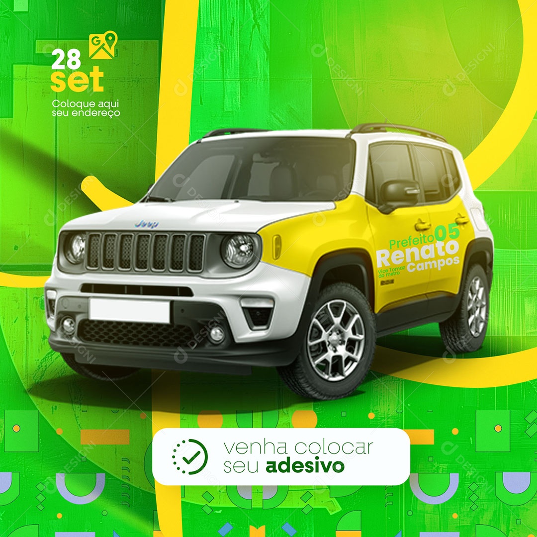 Venha Adesivar Seu Carro Social Media PSD Editável