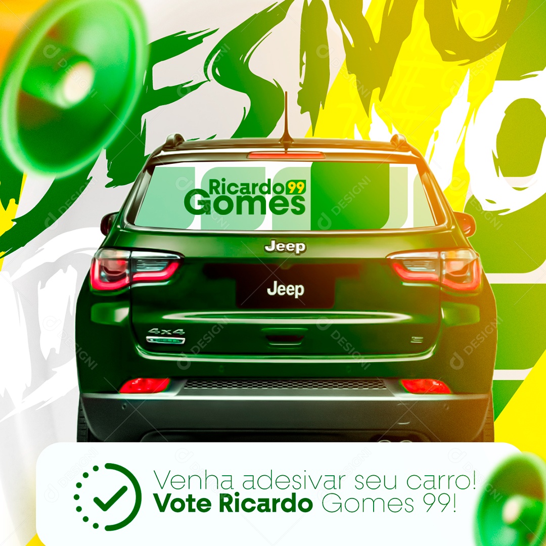 Venha Adesivar Seu Carro Social Media PSD Editável