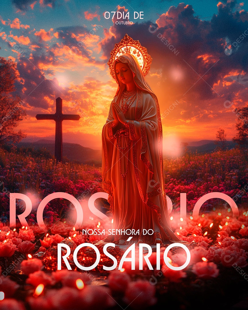 Feed Nossa Senhora Do Rosário Social Media PSD Editável