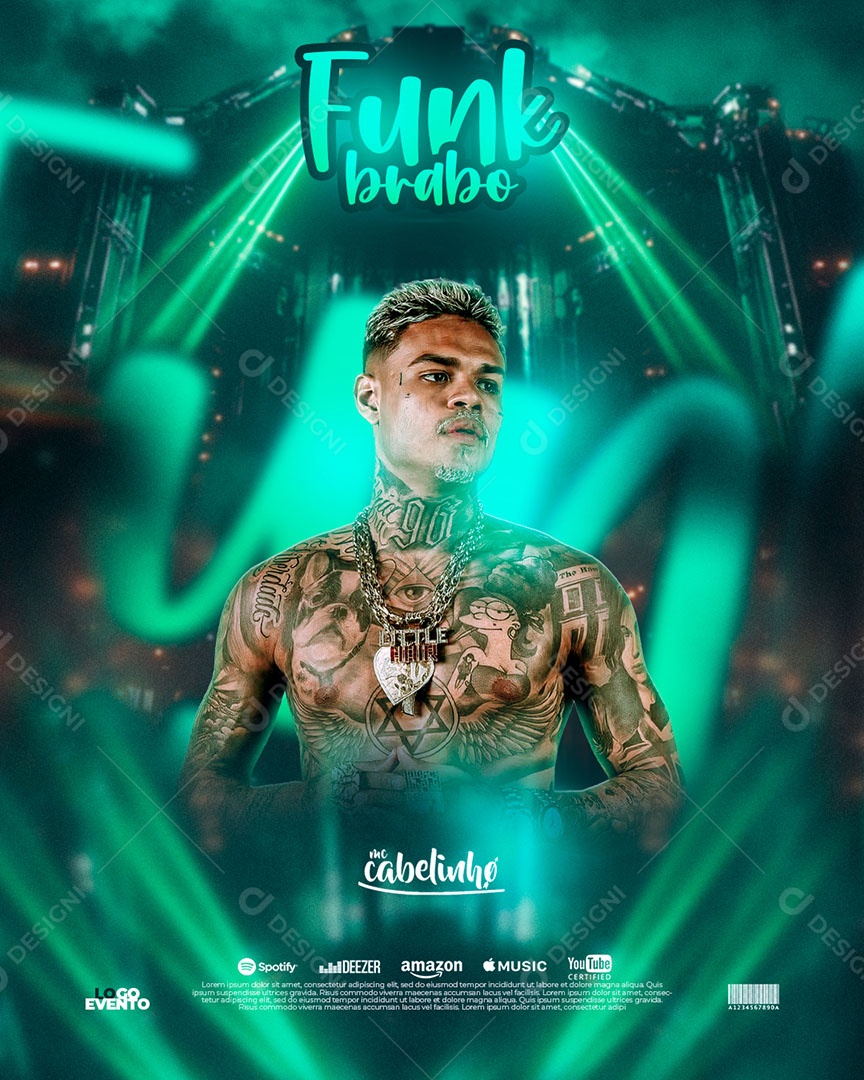 Feed Flyer Funk Brabo Social Media PSD Editável