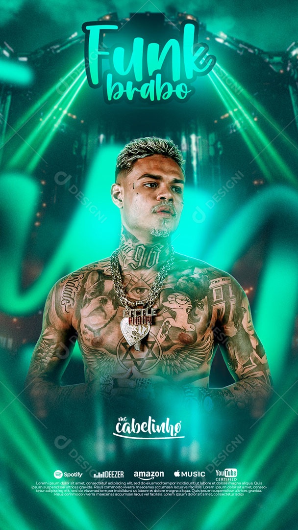 Story Flyer Funk Brabo Social Media PSD Editável