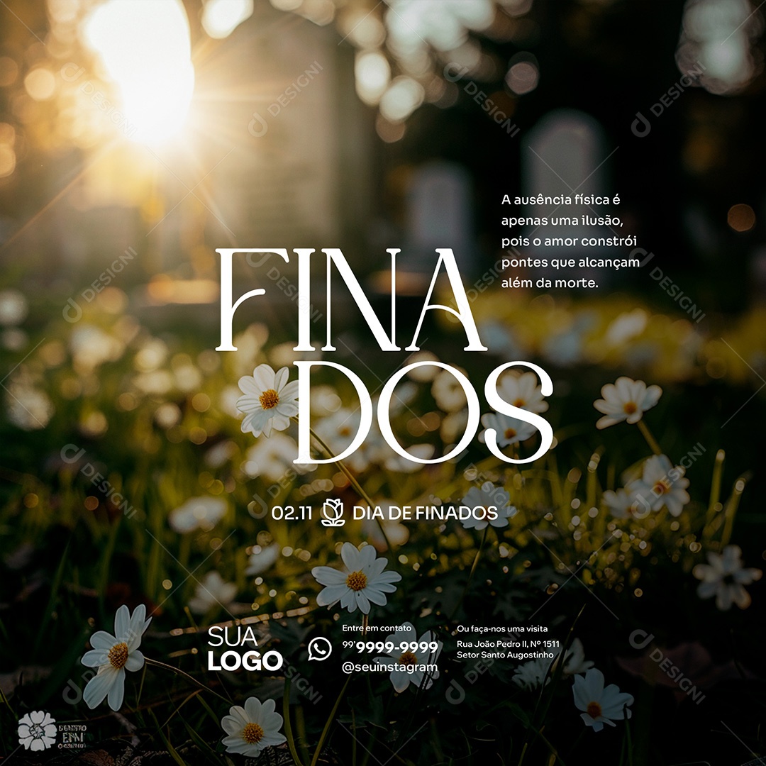 Dia de Finados 02 de Novembro Social Media PSD Editável