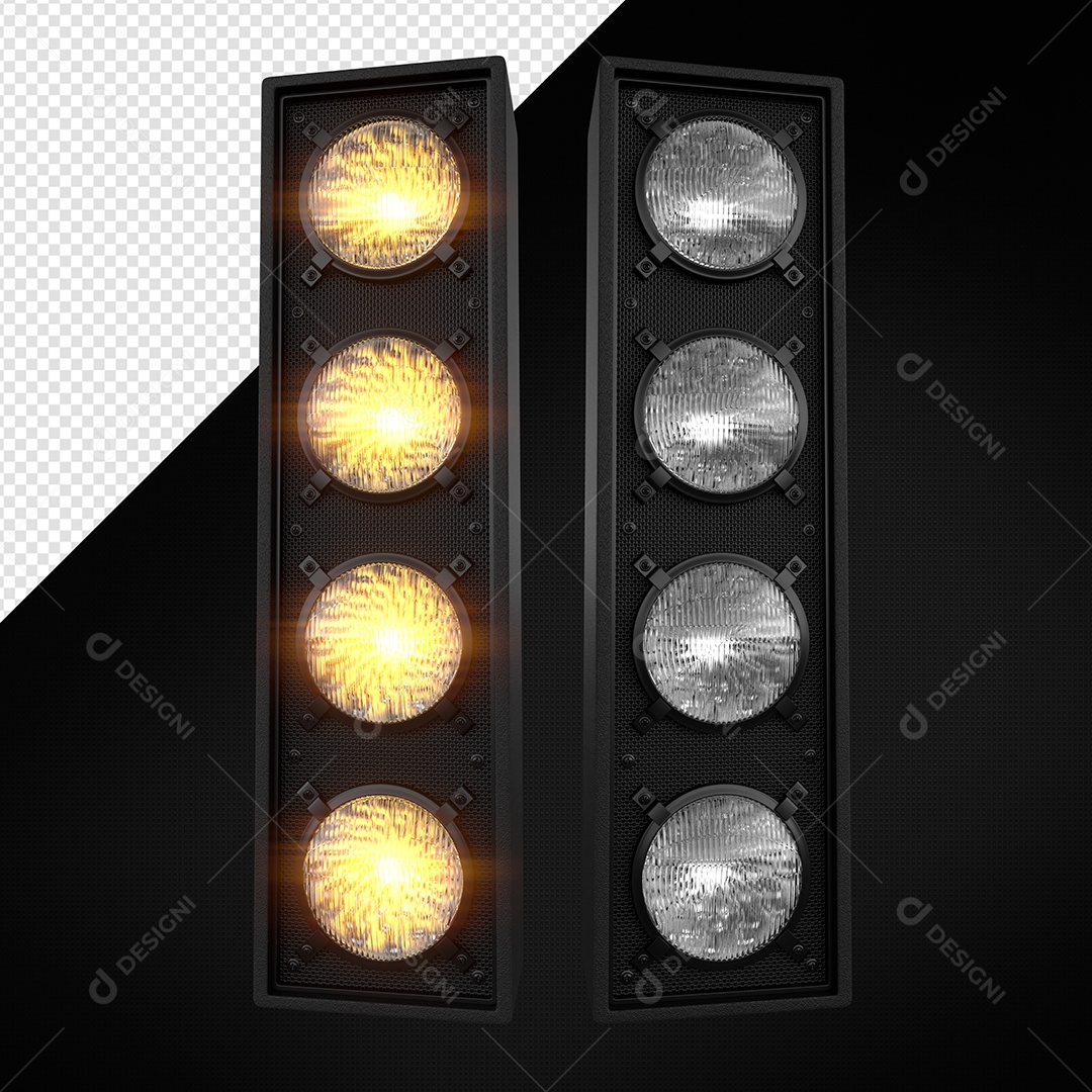 Luzes Barra De Luz Elemento 3D Para Composição PSD