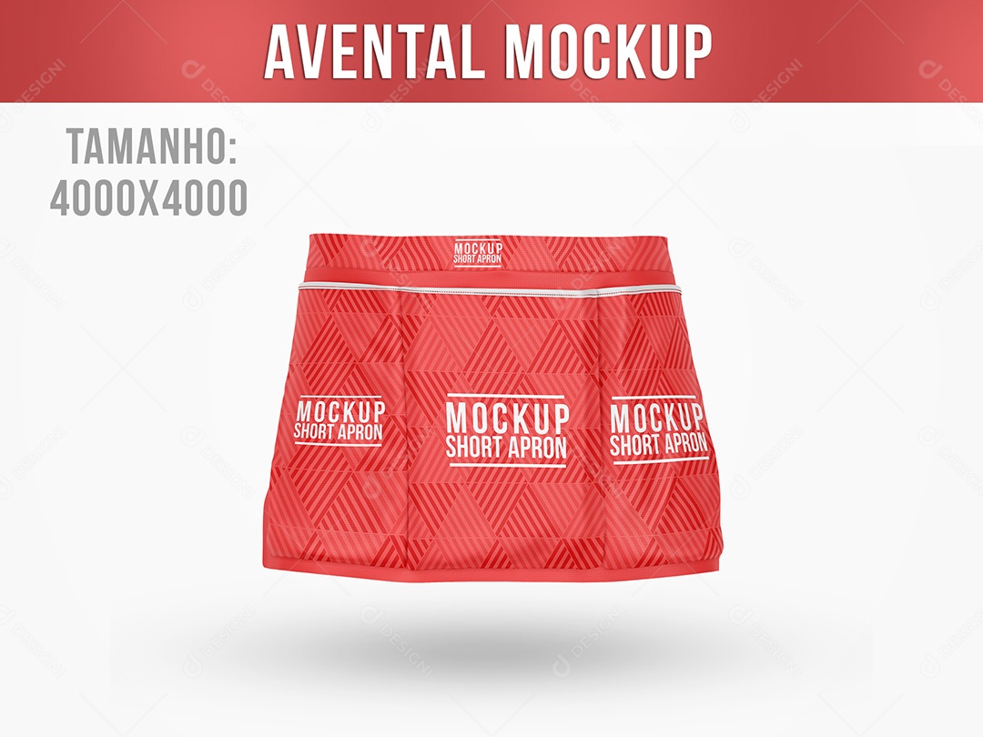 Avental Mockup PSD Editável