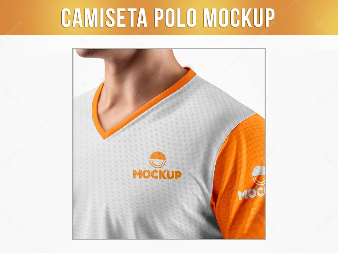 Camiseta com Homem Mockup PSD Editável