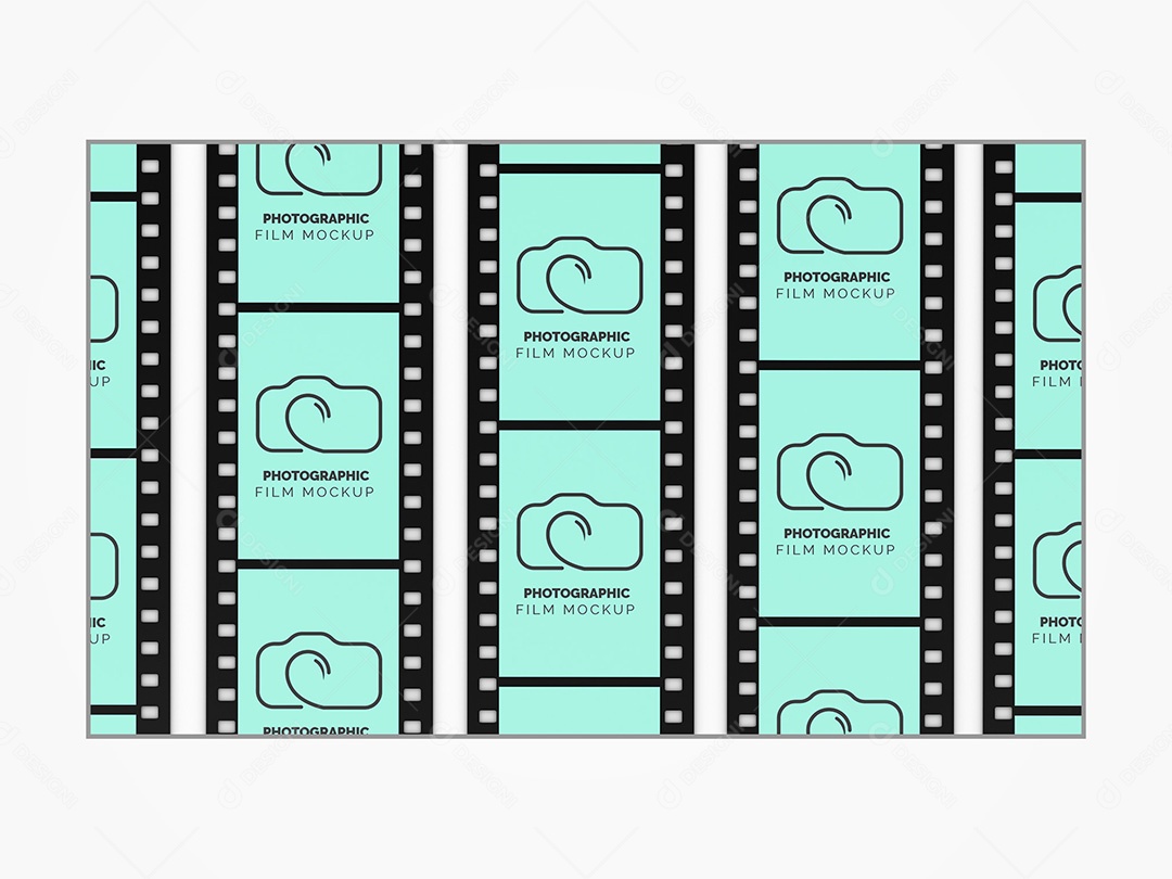Filme Fotográfico Mockup PSD Editável
