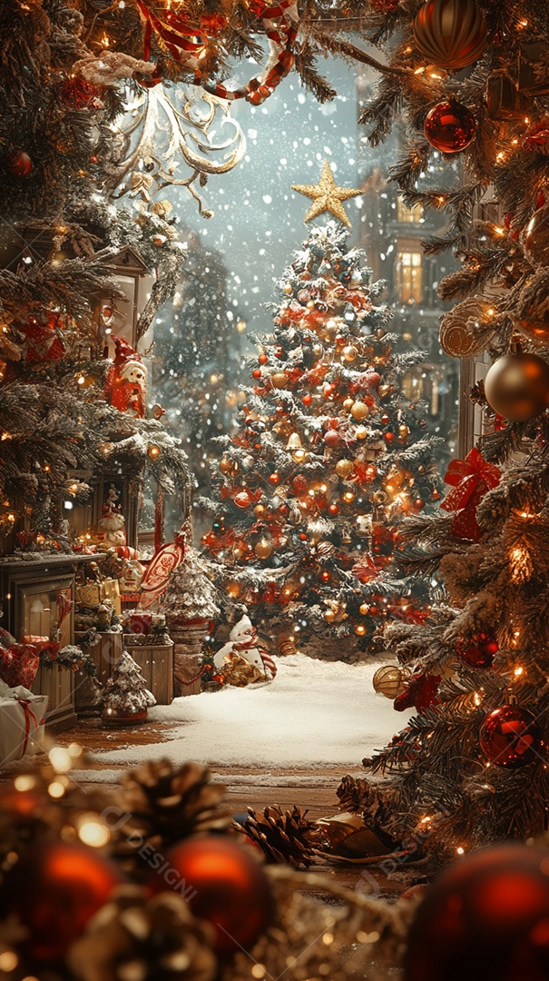 Fundo tradicional de Natal