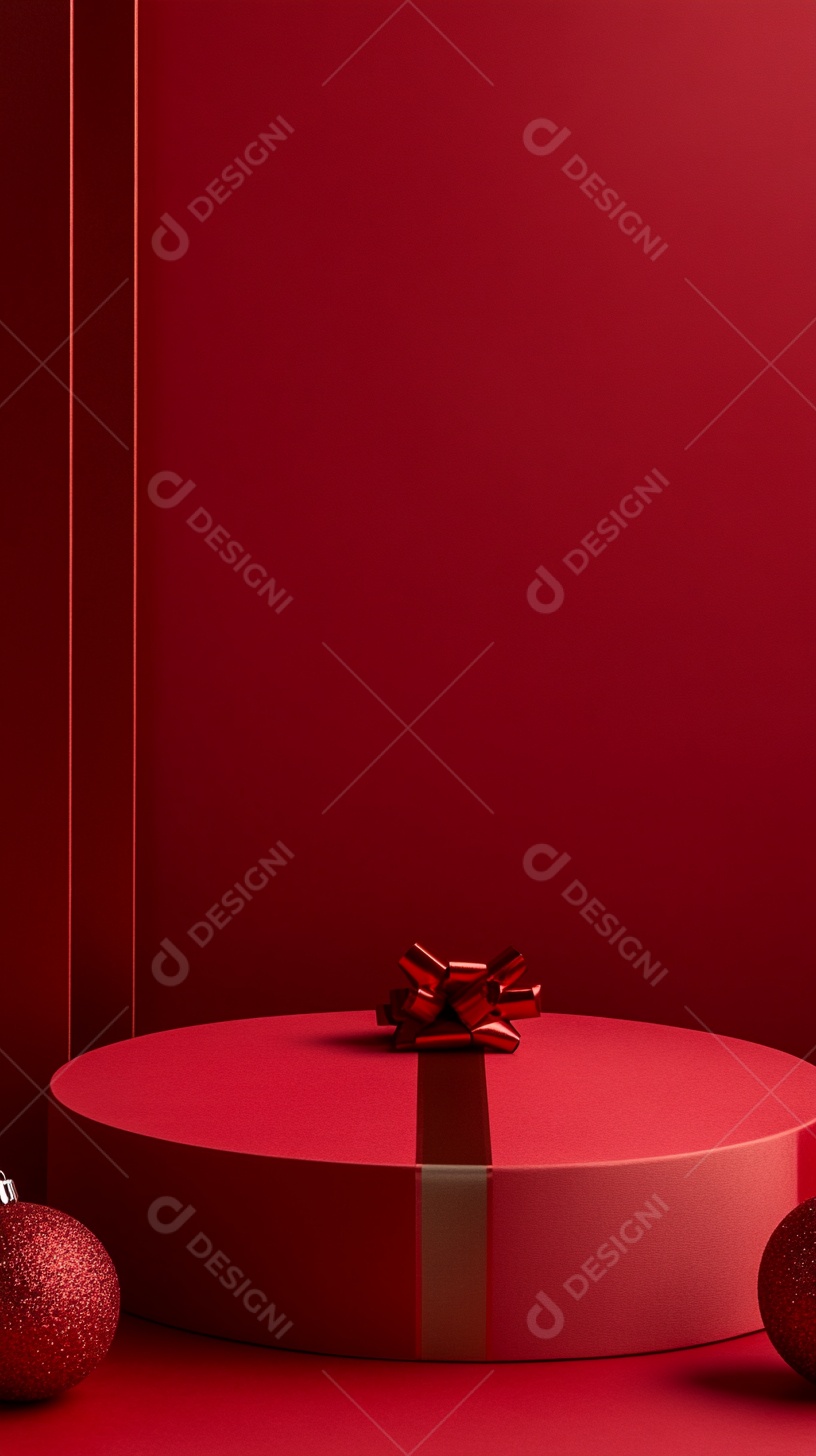 Fundo de cor única de pódio de produto vazio