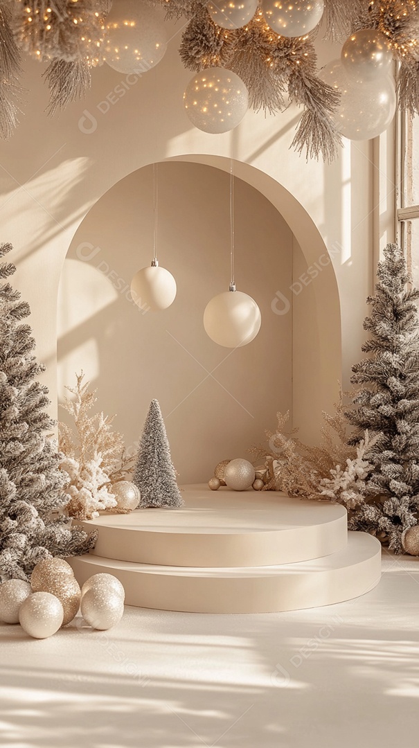 Fundo de cor única de pódio de produto vazio