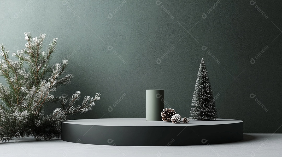 Fundo de cor única de pódio de produto vazio