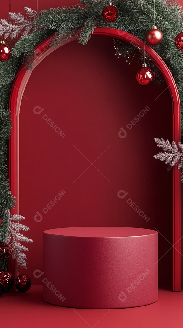 Fundo de cor única de pódio de produto vazio