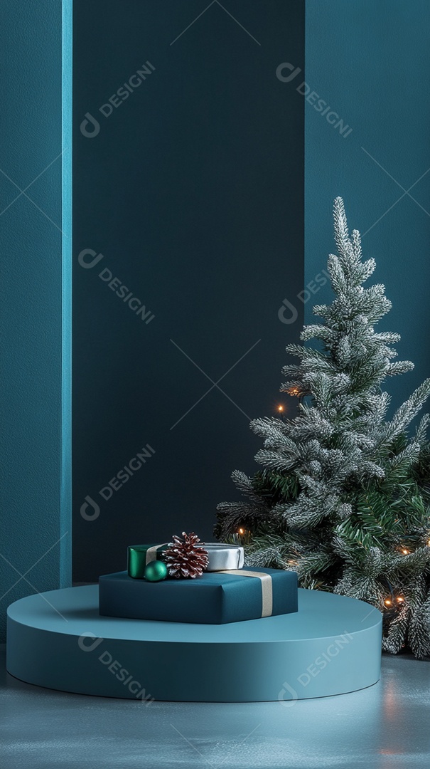 Fundo de cor única de pódio de produto vazio